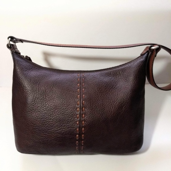 Fossil Handbags - FOSSIL Brown Leather Shoulder Purse